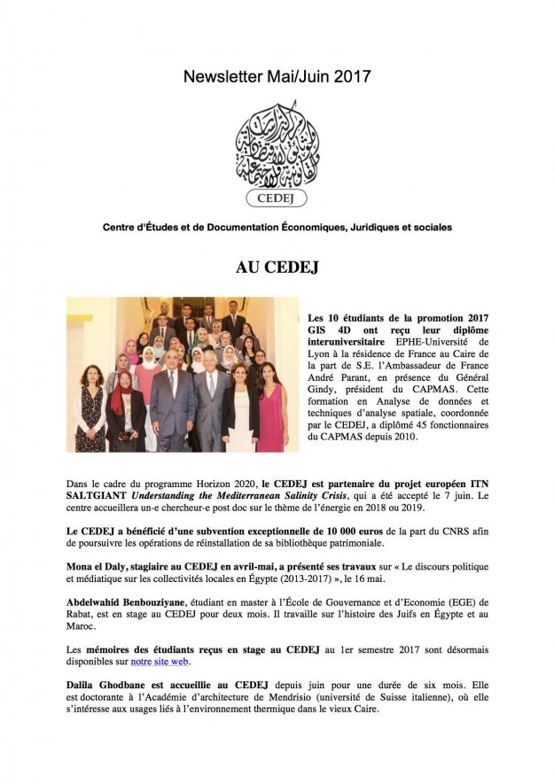 Newsletter Mai_Juin 2017