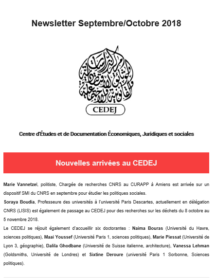 Newsletter septembre Octobre 2018 – 1